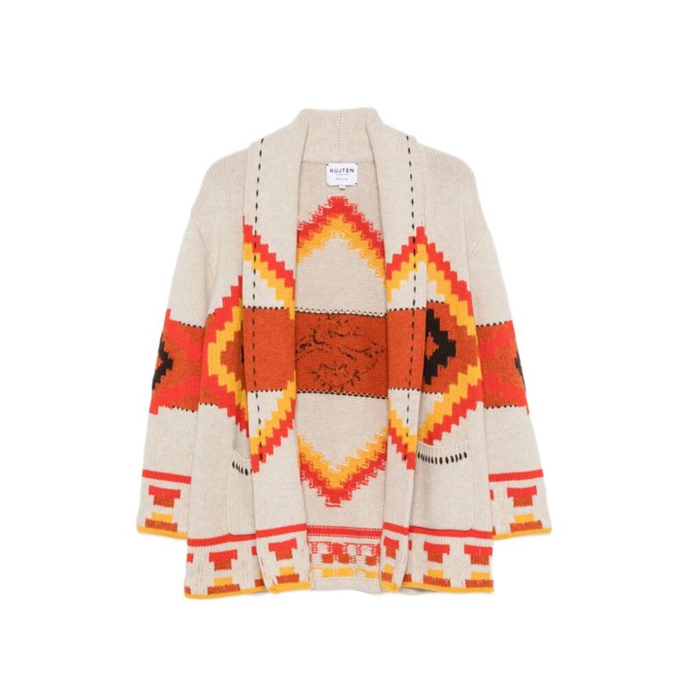 Kujten Neutrals Knitwear - Cardigans Women